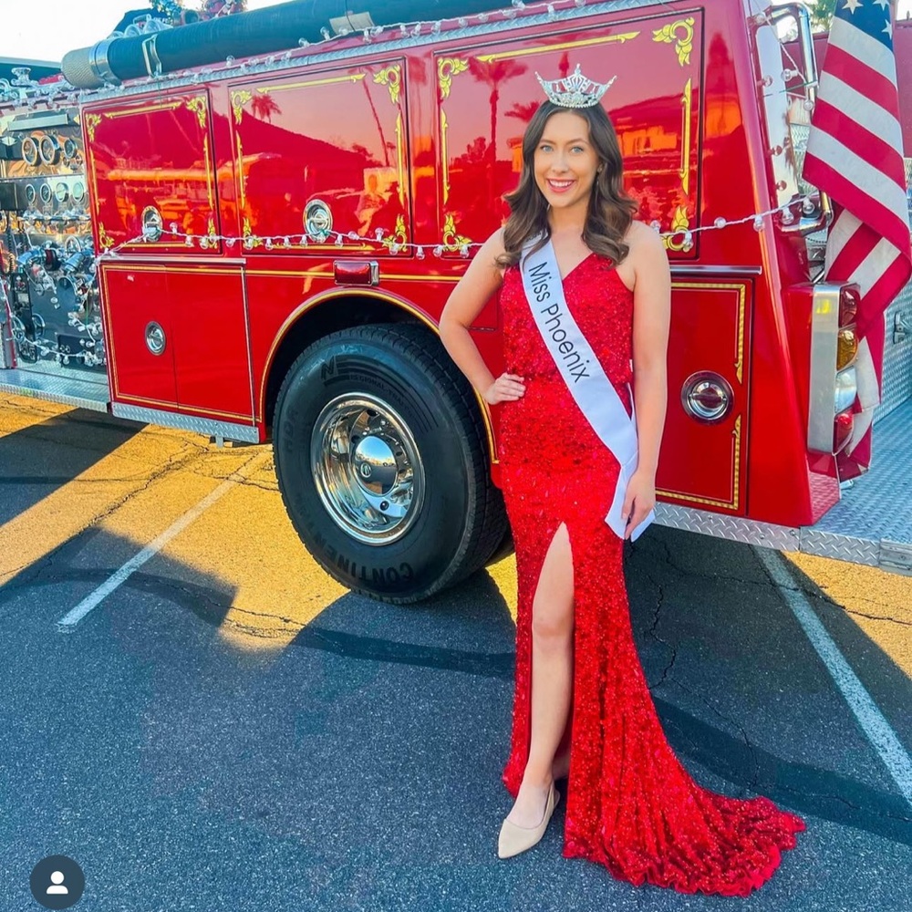 Stunning Red Sequin Gown